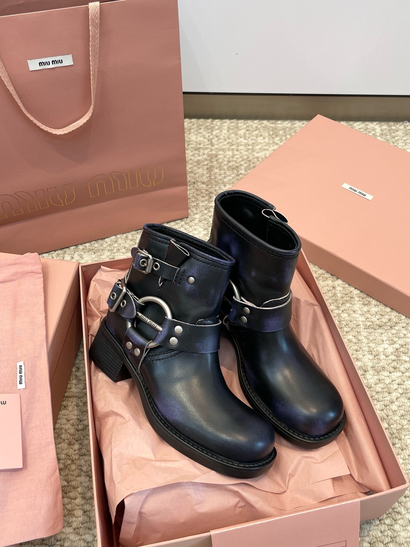 MIU M BOOTS