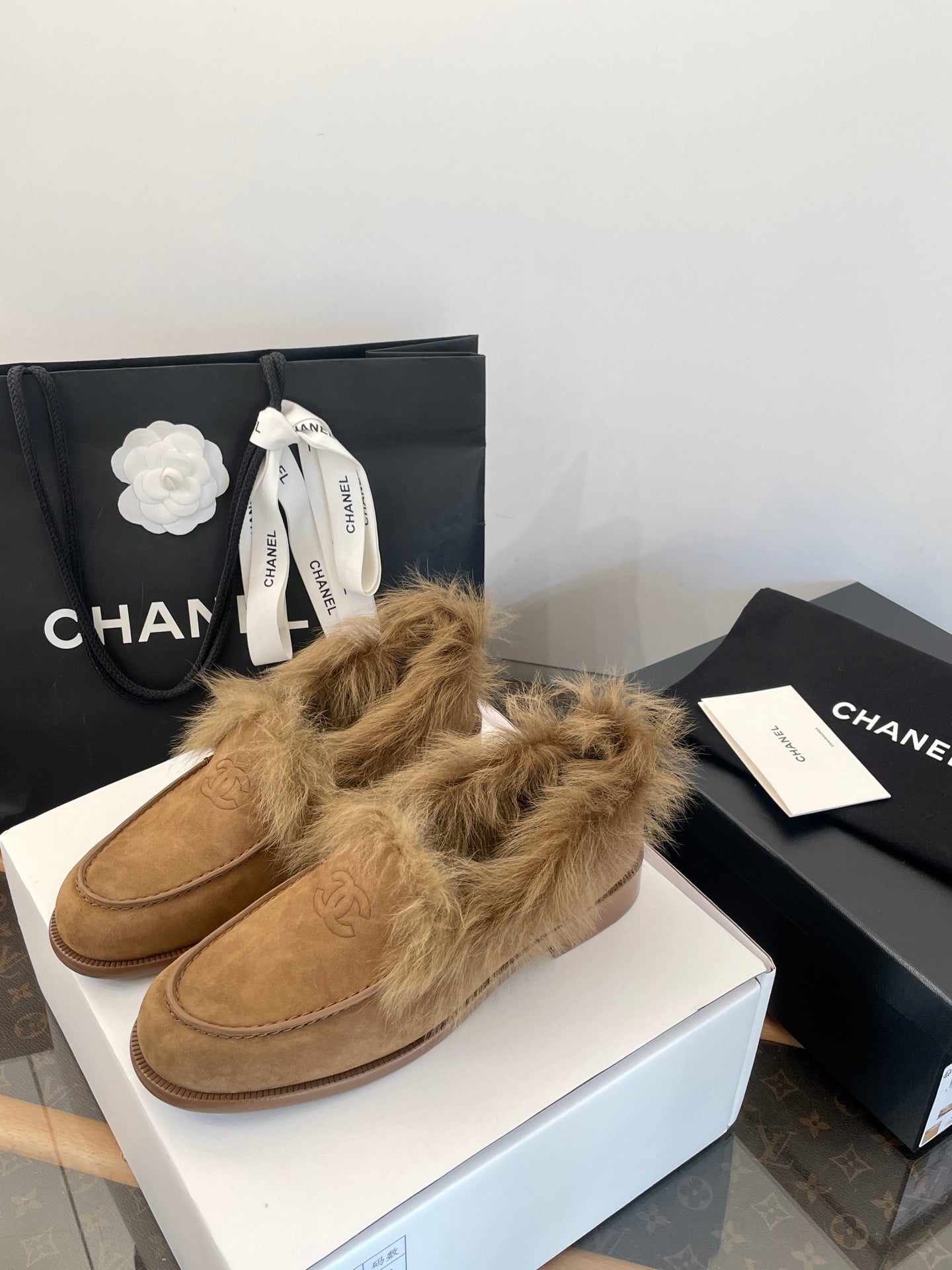 CC FUR LOAFERS