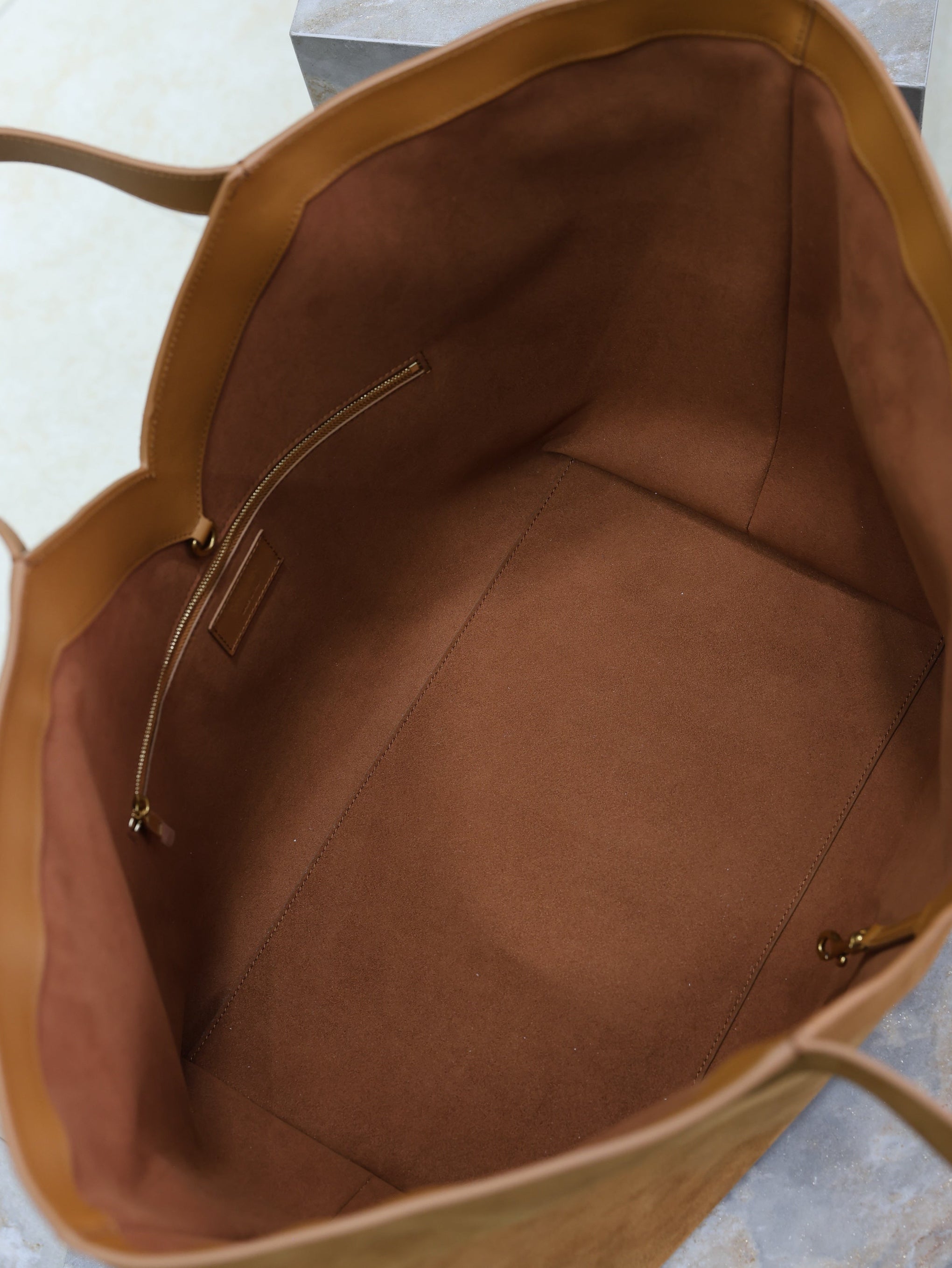 SL Y TOTE IN SUEDE BAG