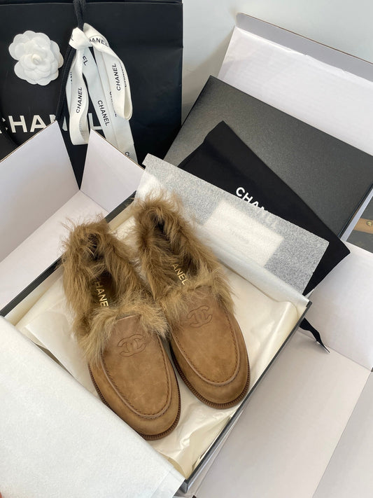 CC FUR LOAFERS