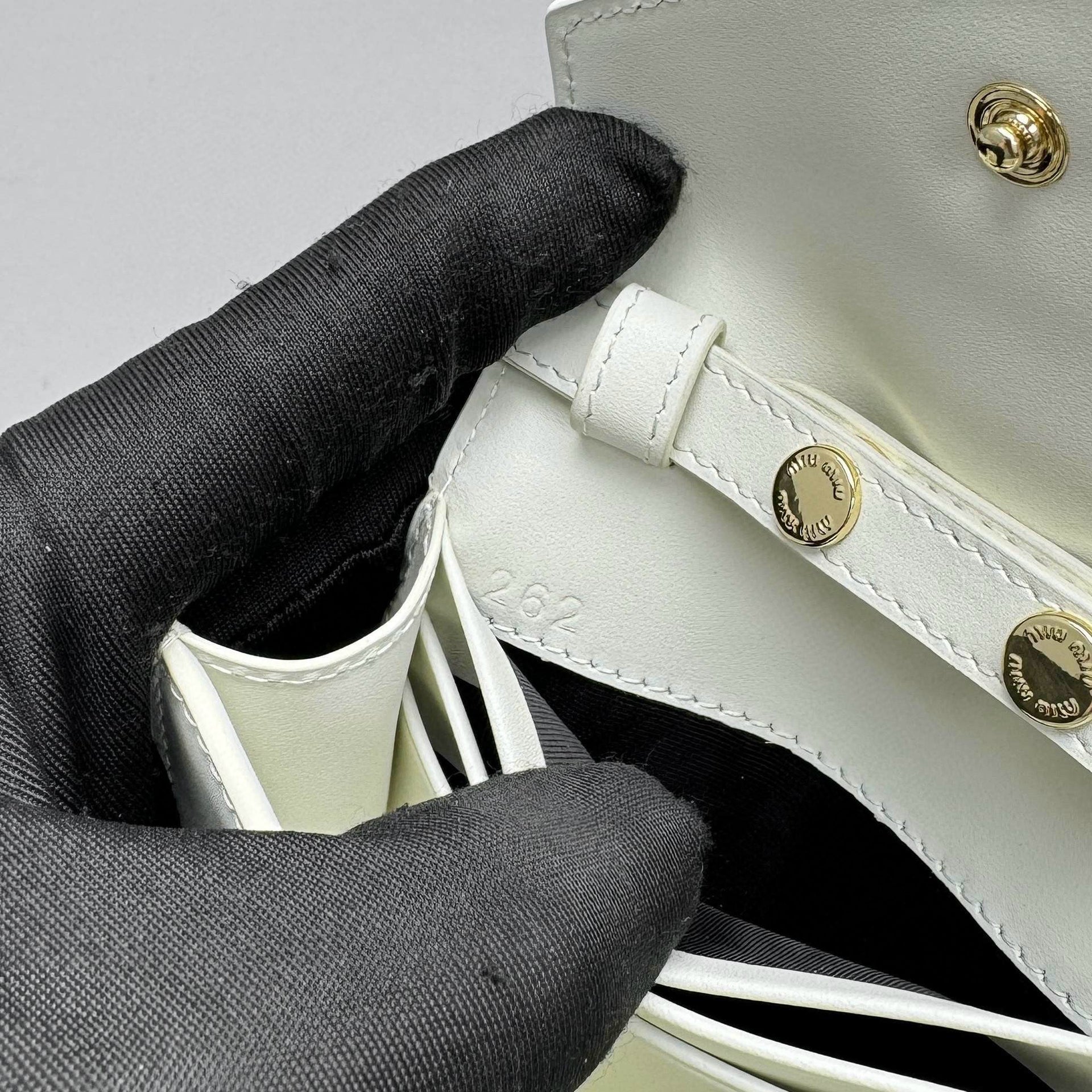 MIU M SHOULDER STRAP WALLET