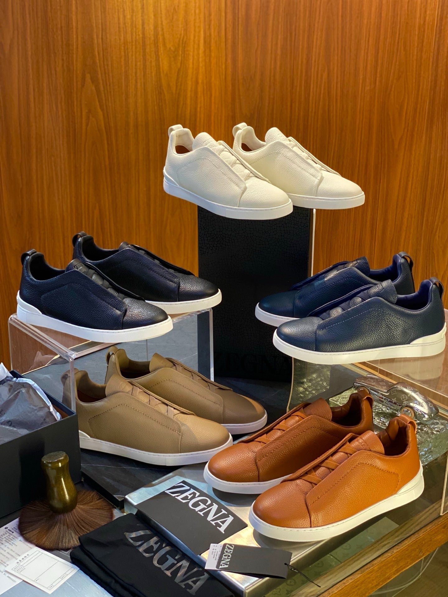 ZEGN TRIPLE STITCH SNEAKER