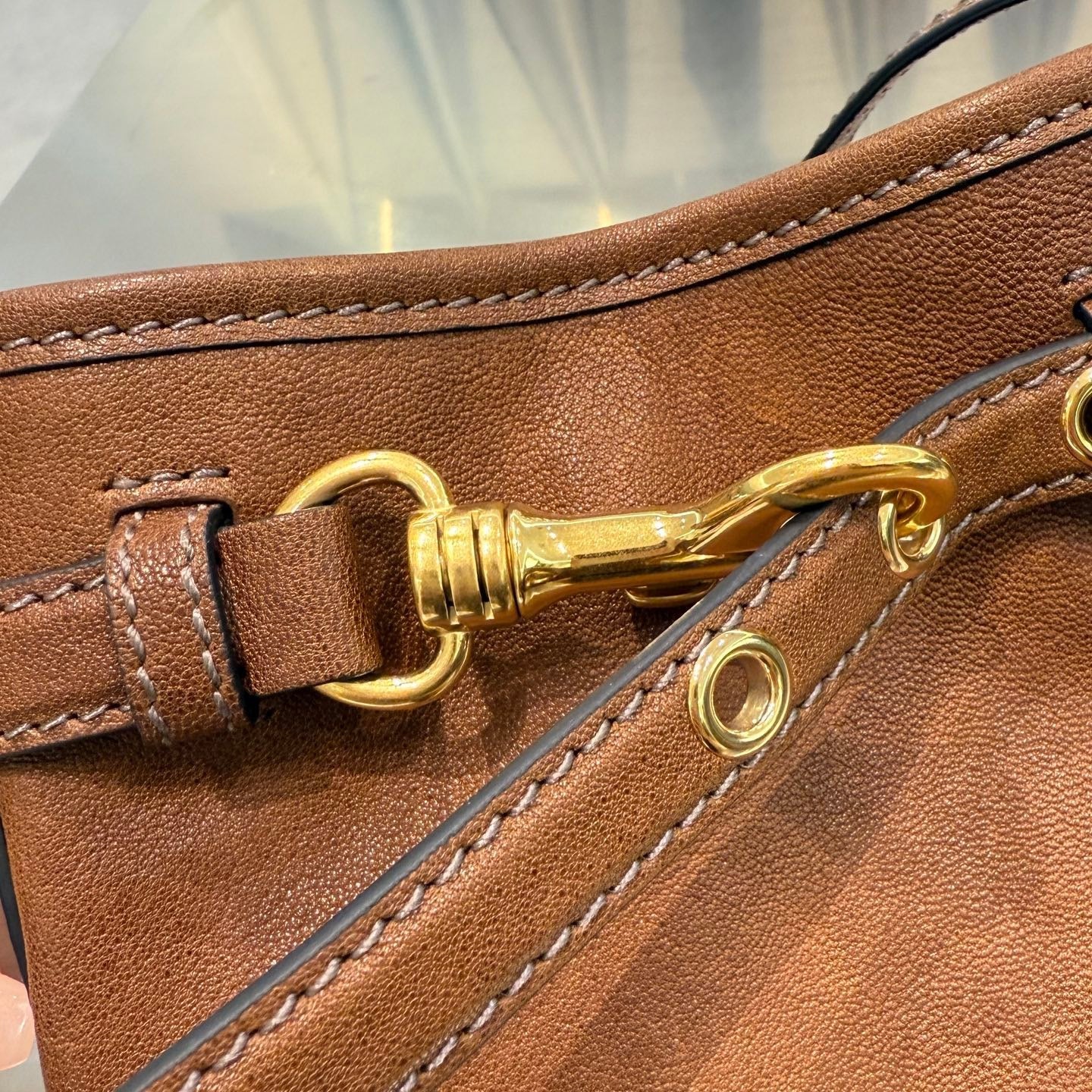 MIU M NAPPA LEATHER POUCH