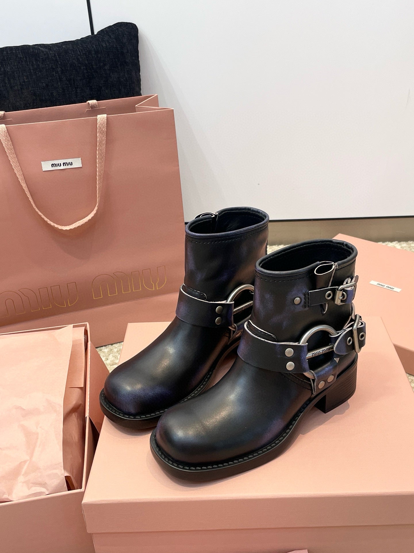 MIU M BOOTS