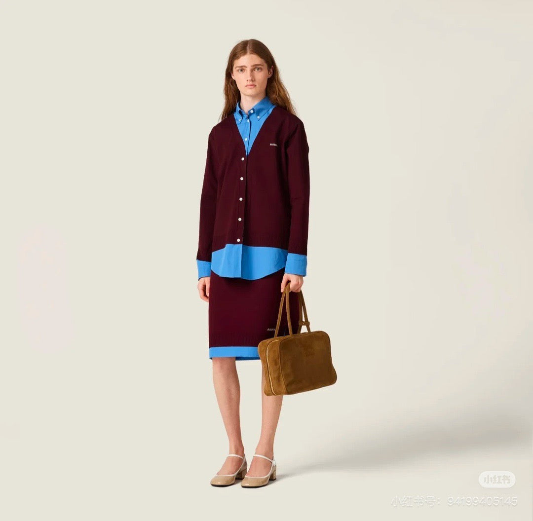 MIU M CARDIGAN SHIRT