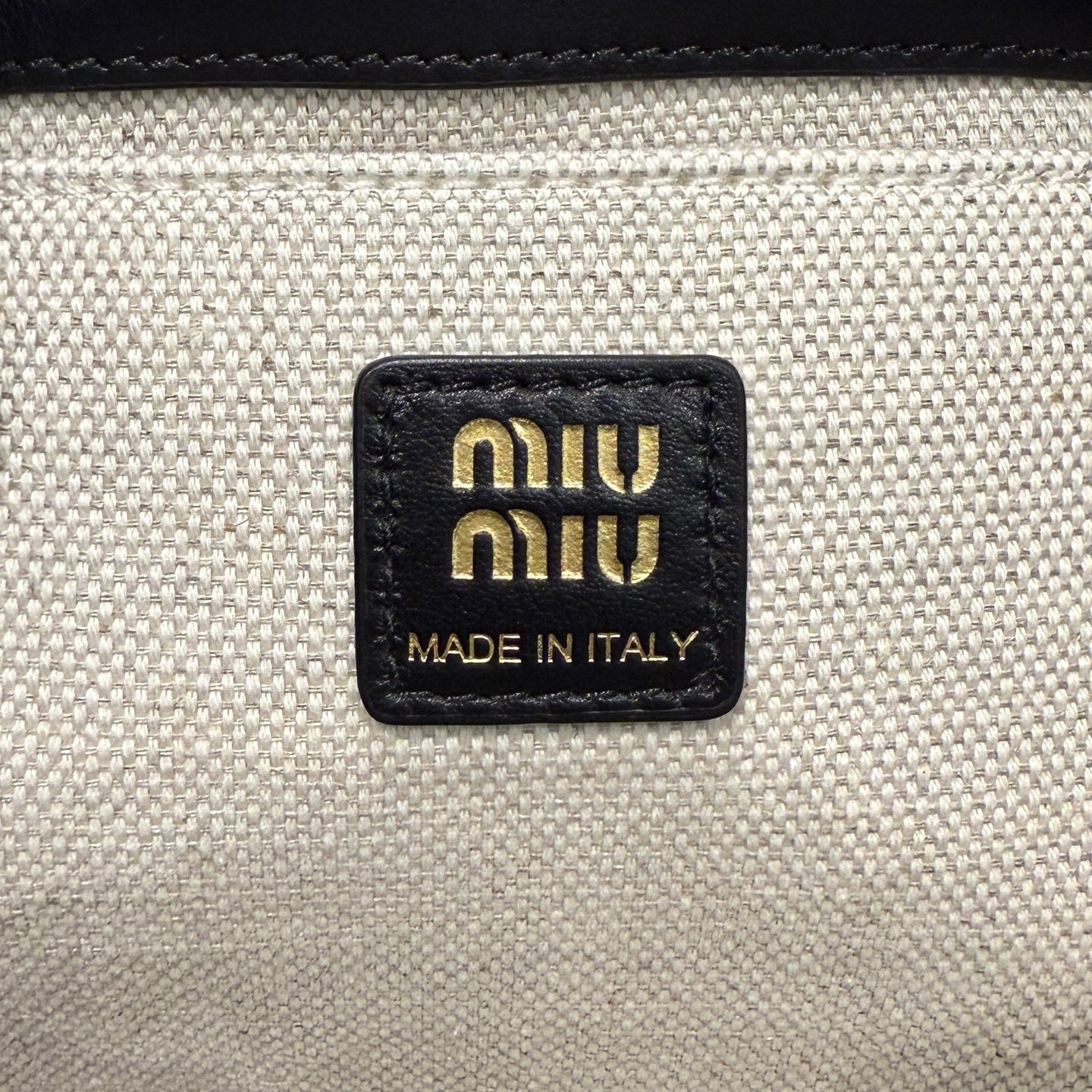 MIU M LEATHER BACKPACK