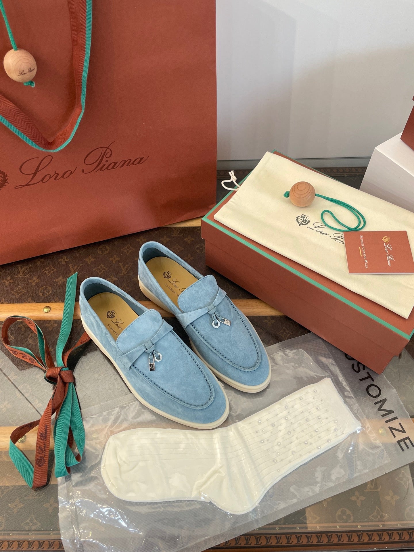 LORO P SUMMER CHARMS LOAFERS