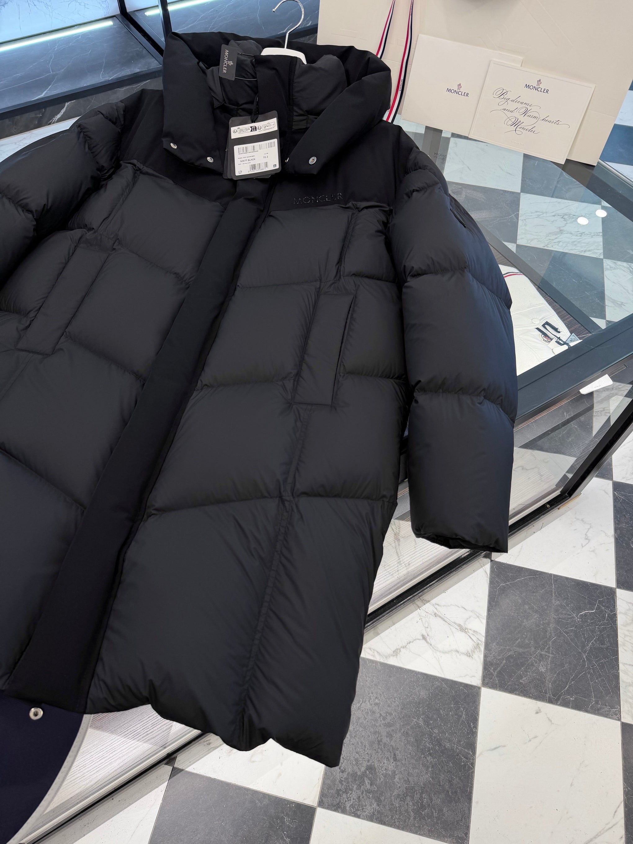 MONC MATT BLACK COAT