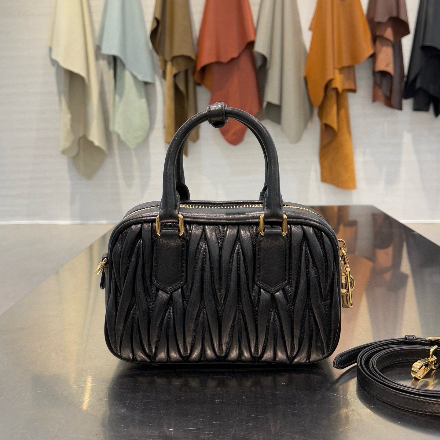 MIU M ARCADIE MATELASSE BAG