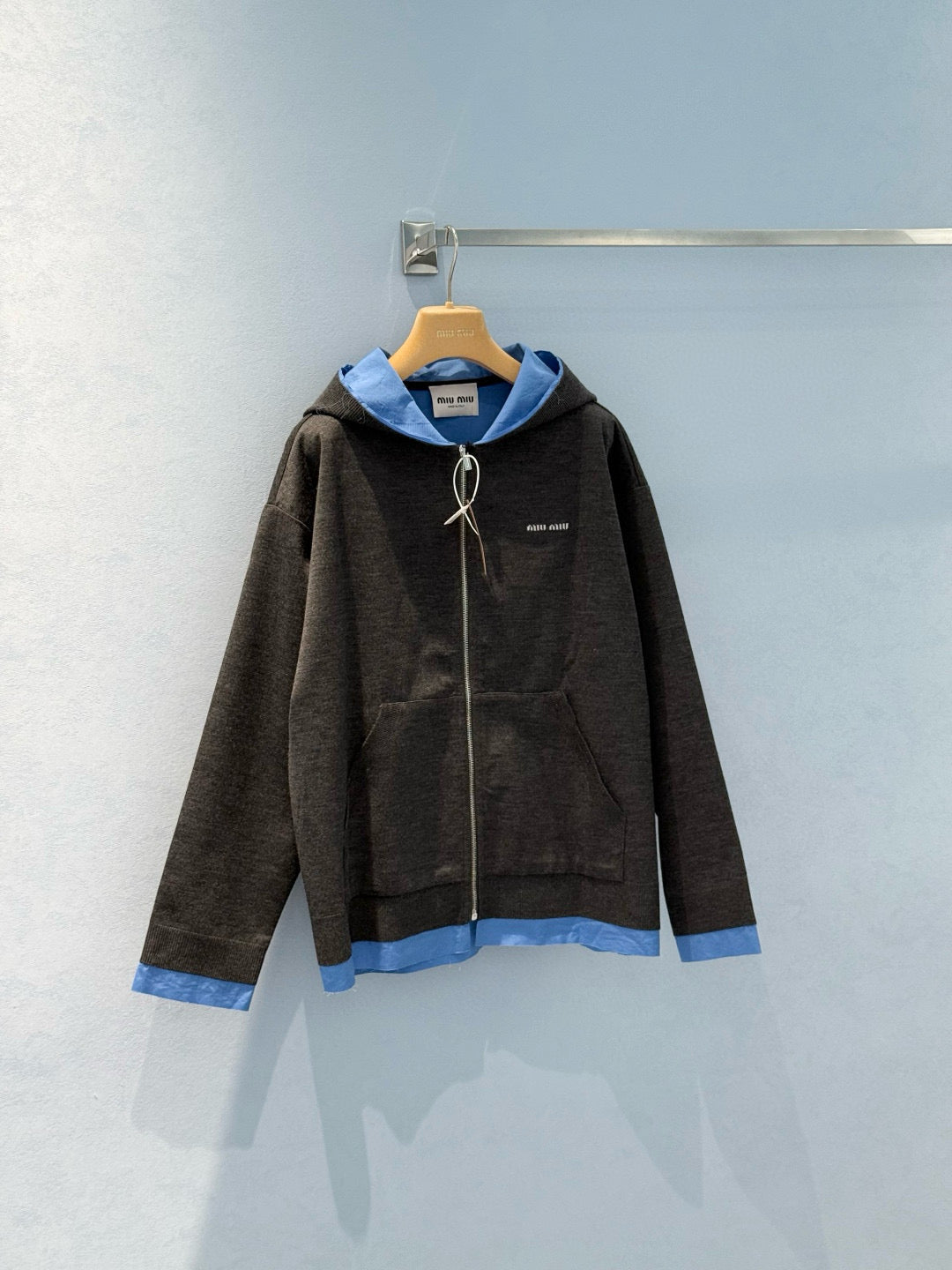 MIU M ZIP HOODIE