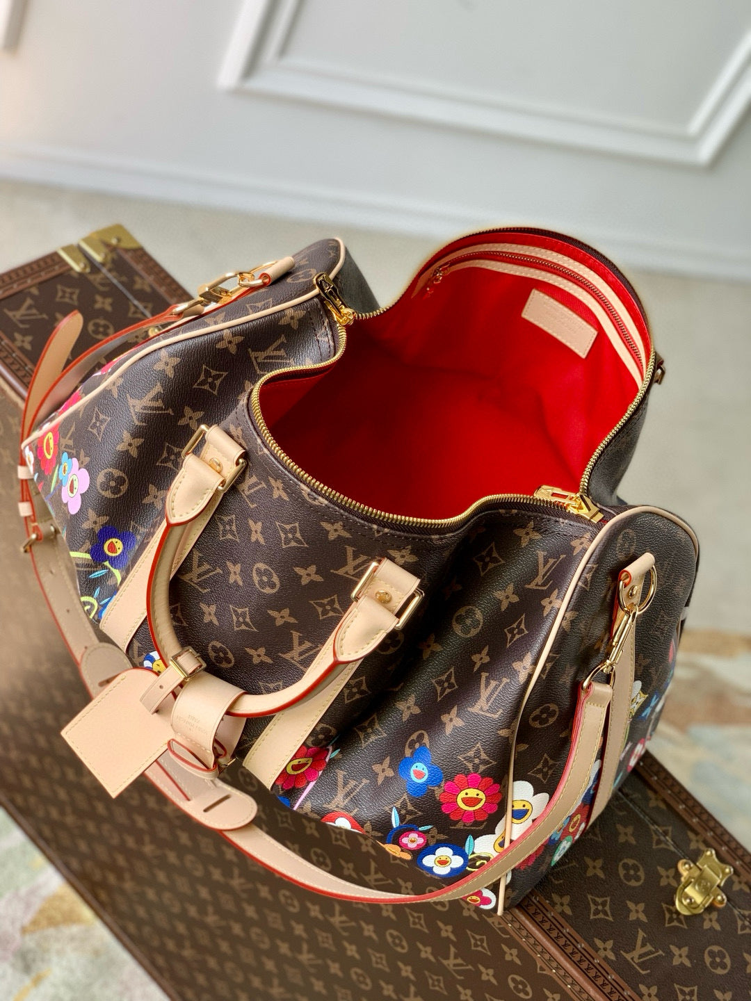 LOU x MURAKAMI KEEPALL 45 BAG