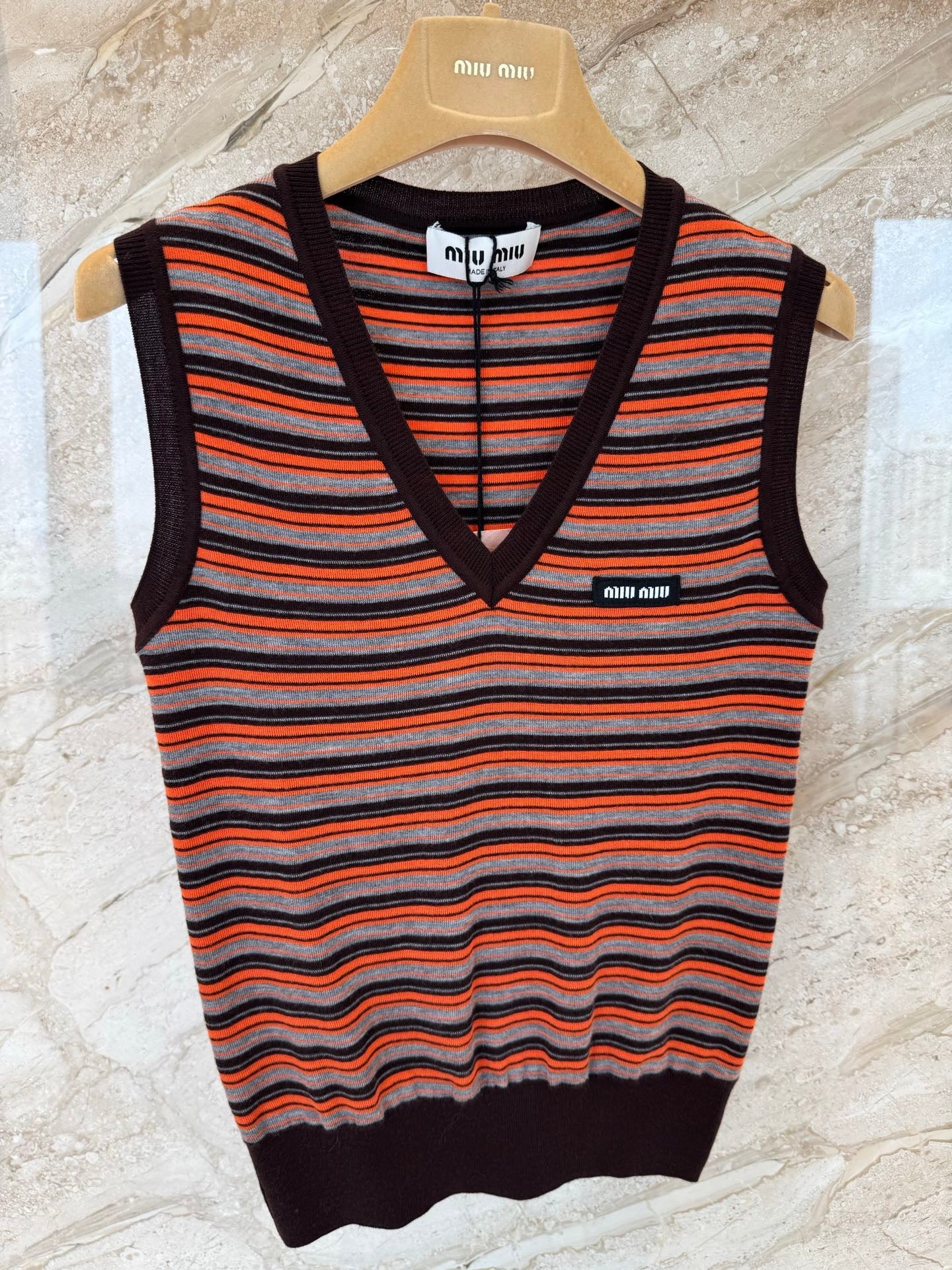 MIU M KNITTED VEST