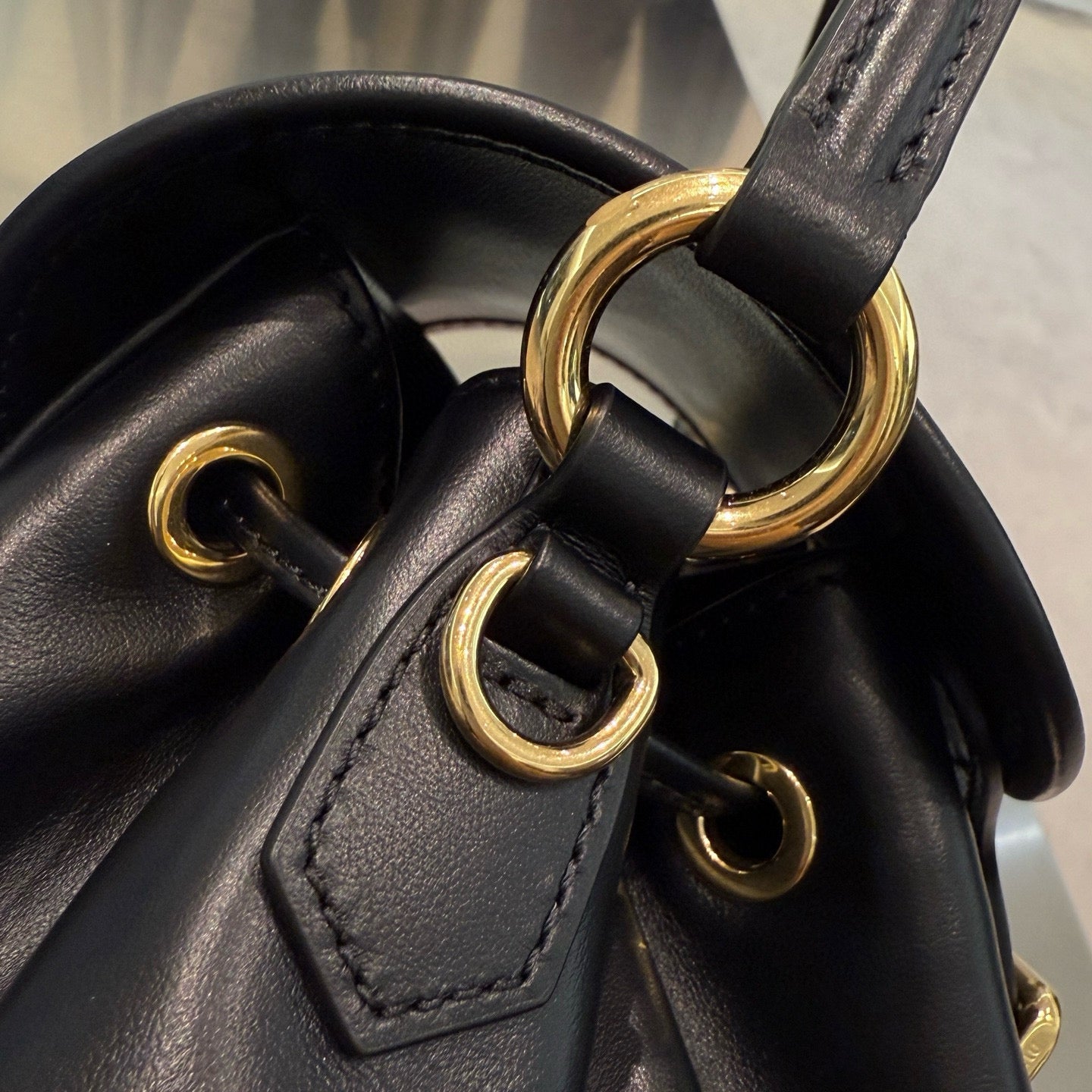 MIU M LEATHER BACKPACK