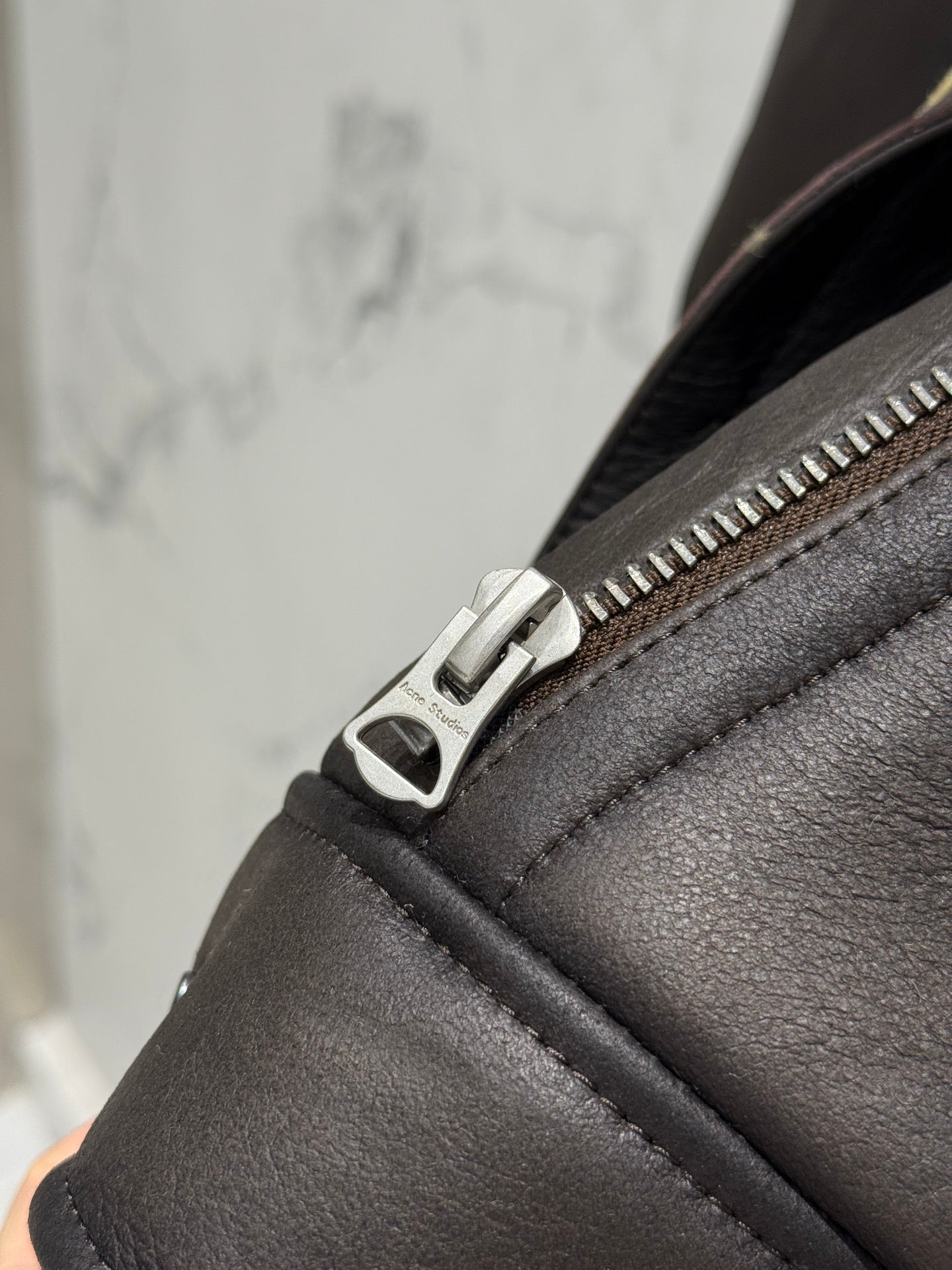 ACNE LEATHER PARKA
