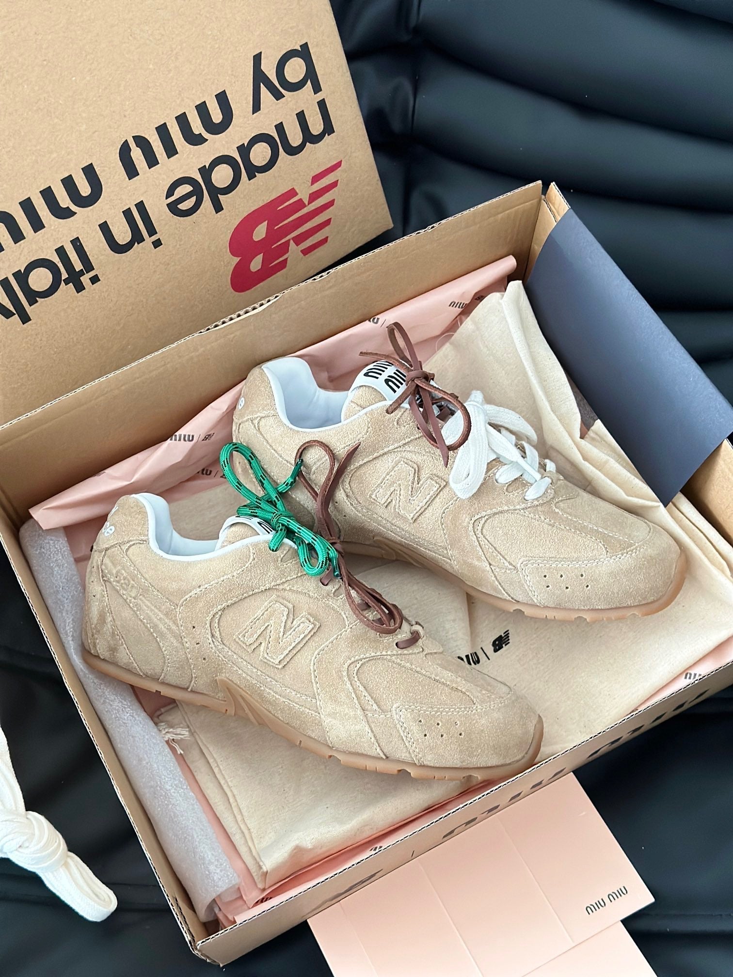 MIU M x NEW BALANCE TRAINERS