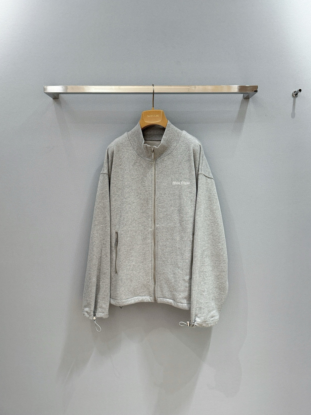 MIU M ZIP SWEATSHIRT