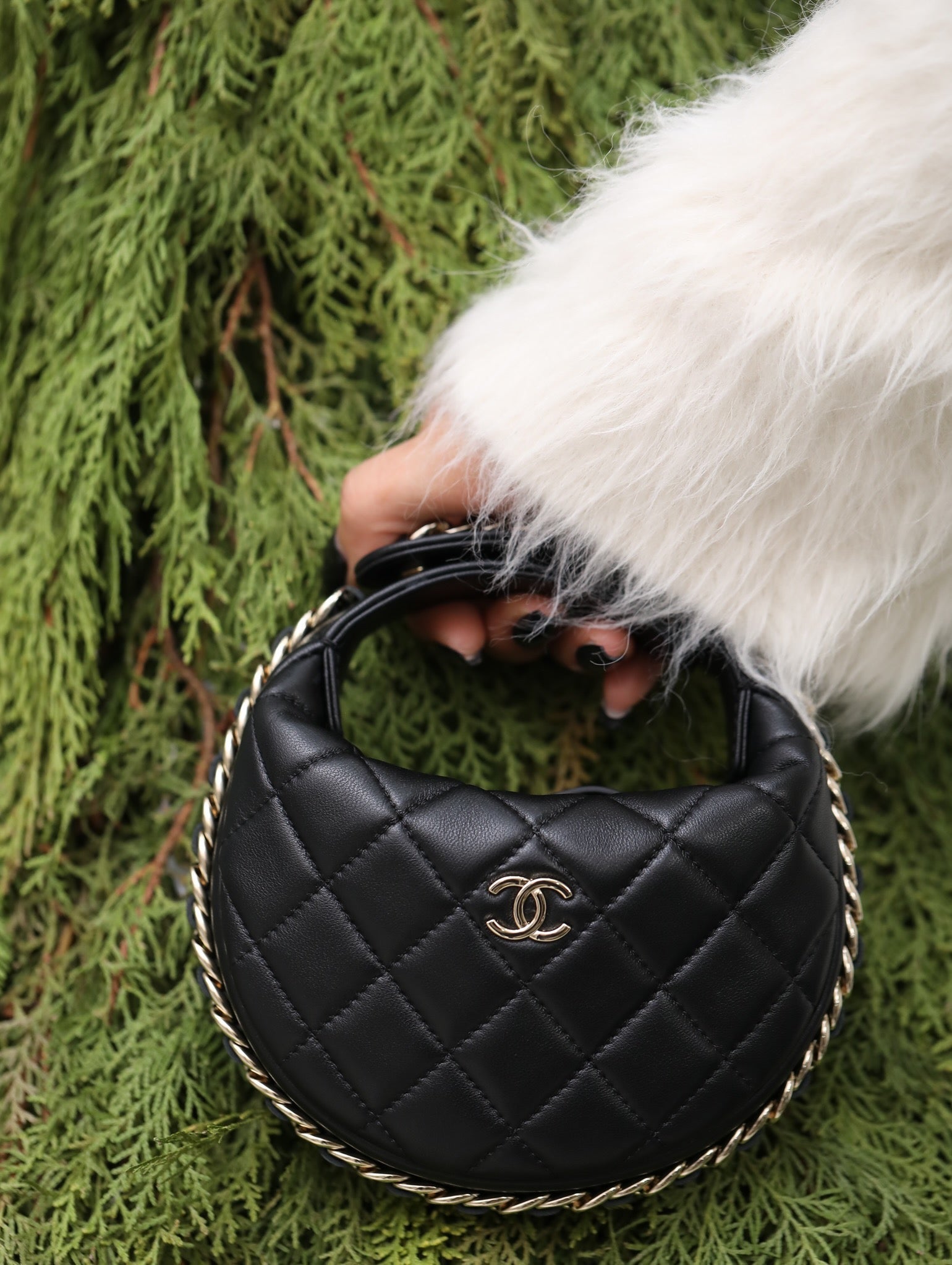 CC 23C QUILT MINI TOP HANDLE BAG