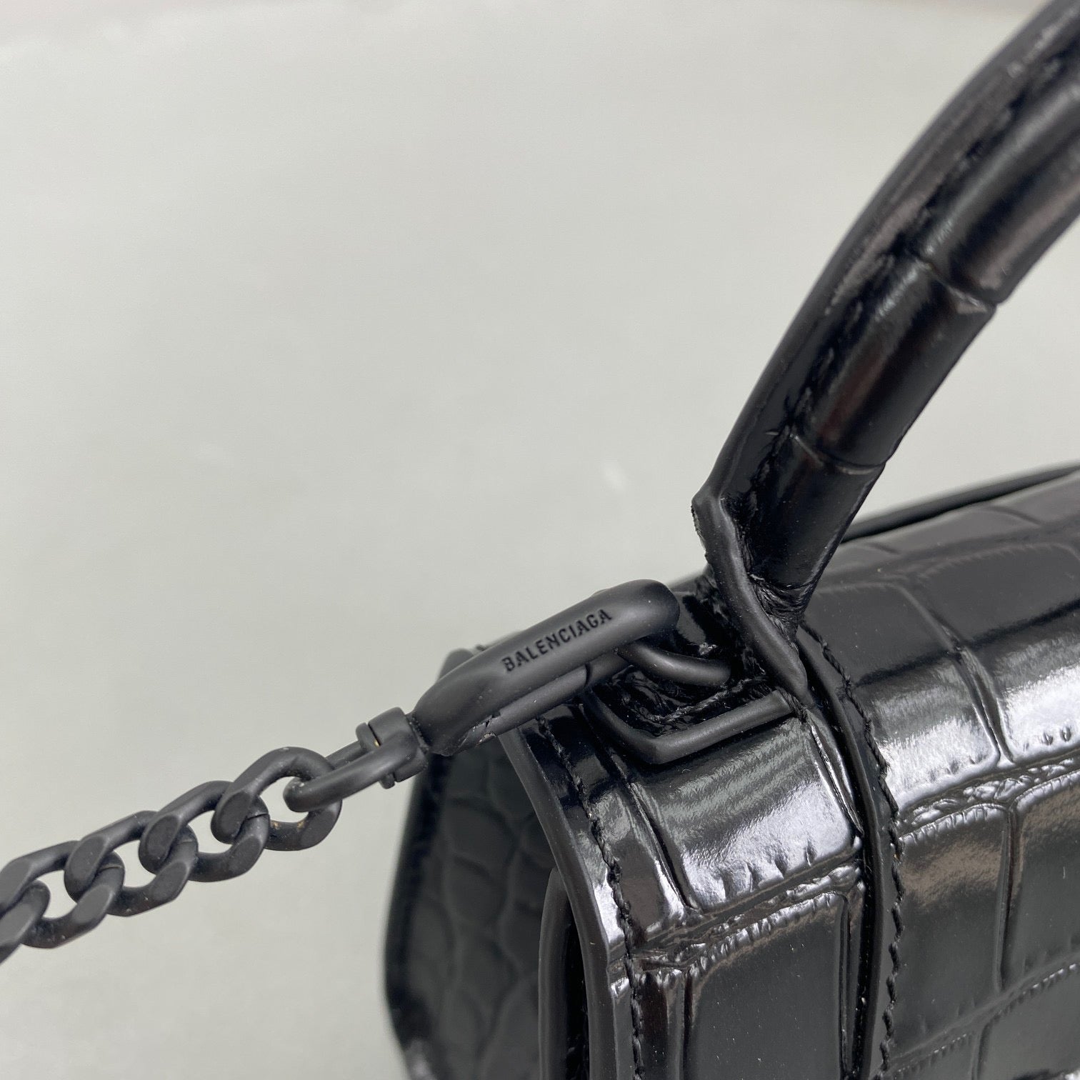 BAL HOURGLASS MINI TOTE BAG