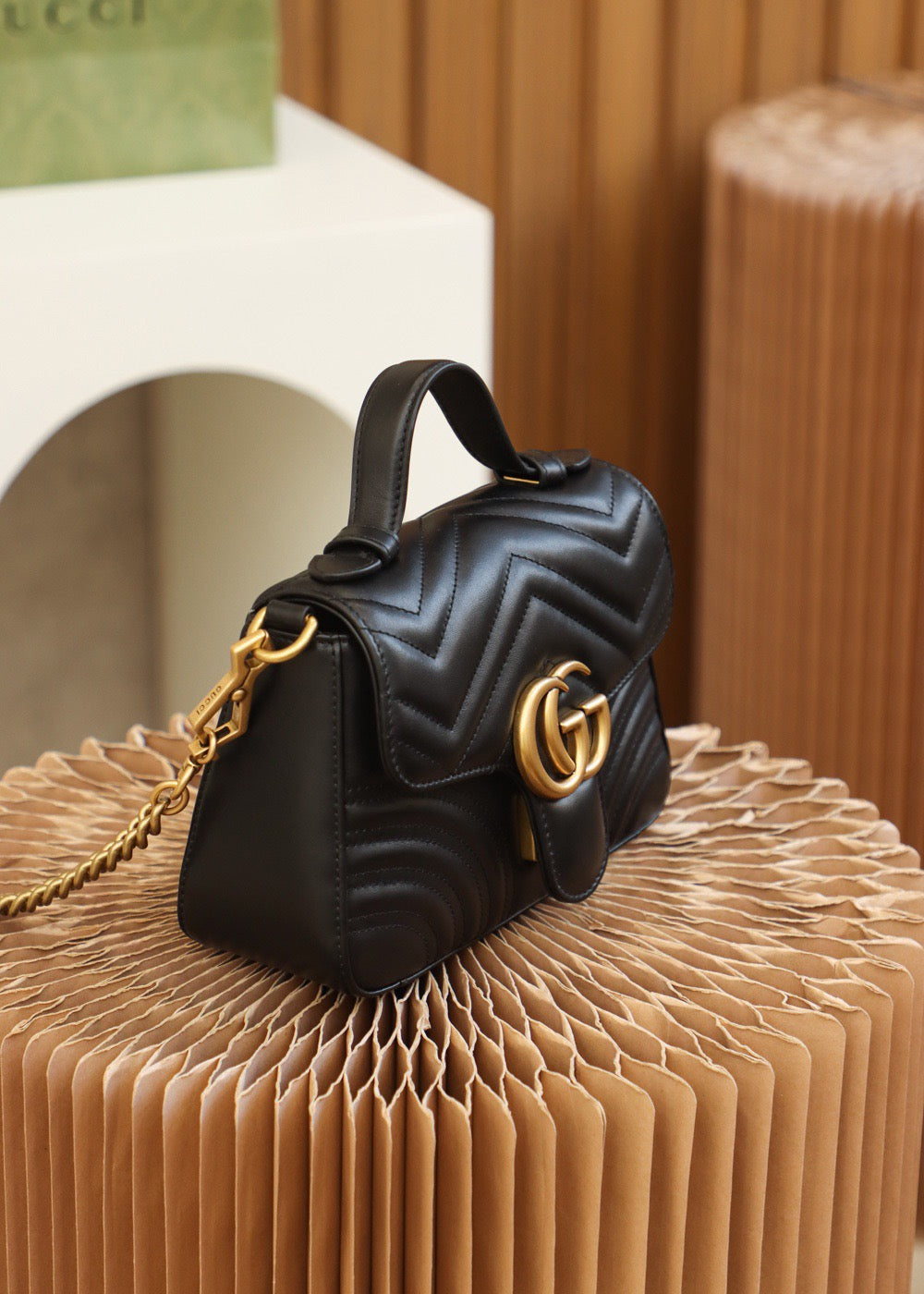 GG MARMONT MINI TOP HANDLE BAG