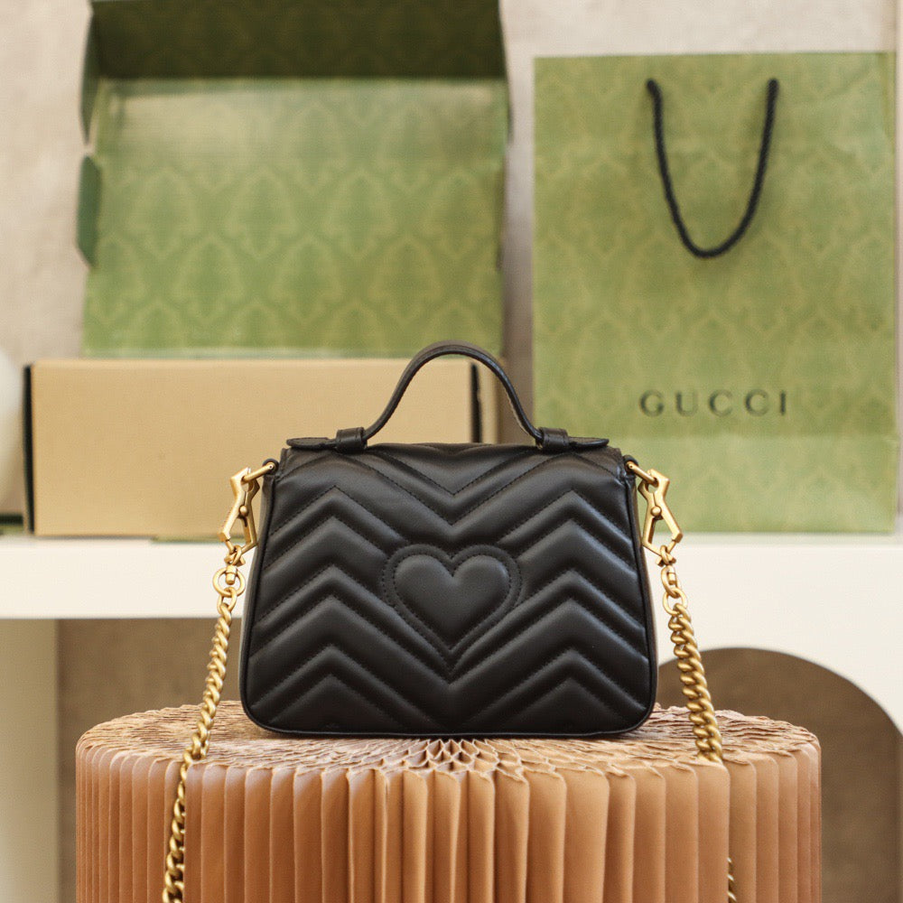 GG MARMONT MINI TOP HANDLE BAG