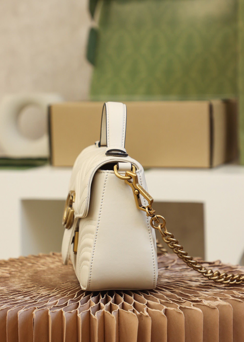 GG MARMONT MINI TOP HANDLE BAG