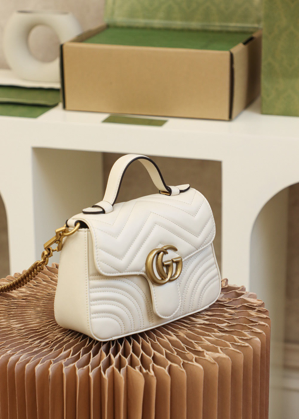 GG MARMONT MINI TOP HANDLE BAG