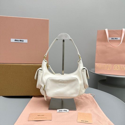 MIU M NAPPA LEATHER POCKET BAG