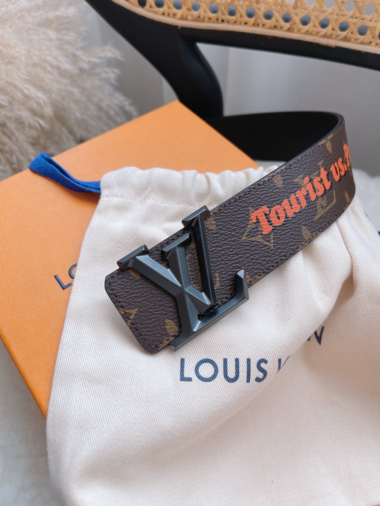 LOU INITIALS 40MM BELT
