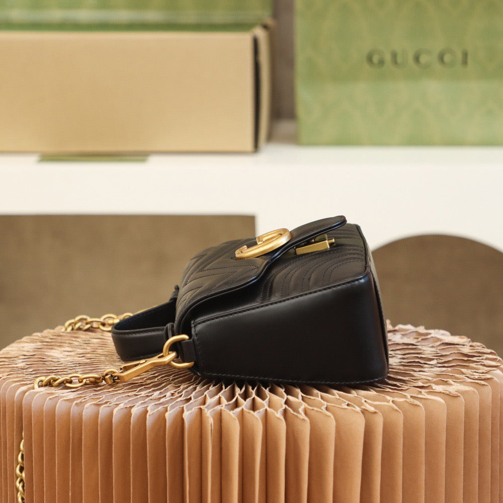GG MARMONT MINI TOP HANDLE BAG