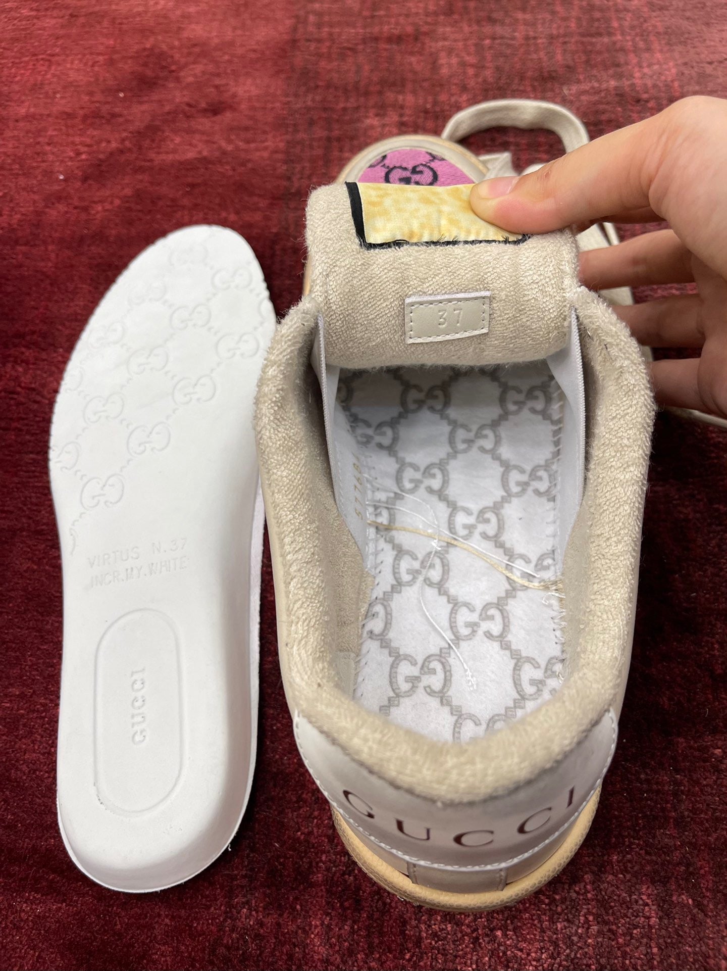 GG SCREENER LEATHER SNEAKERS