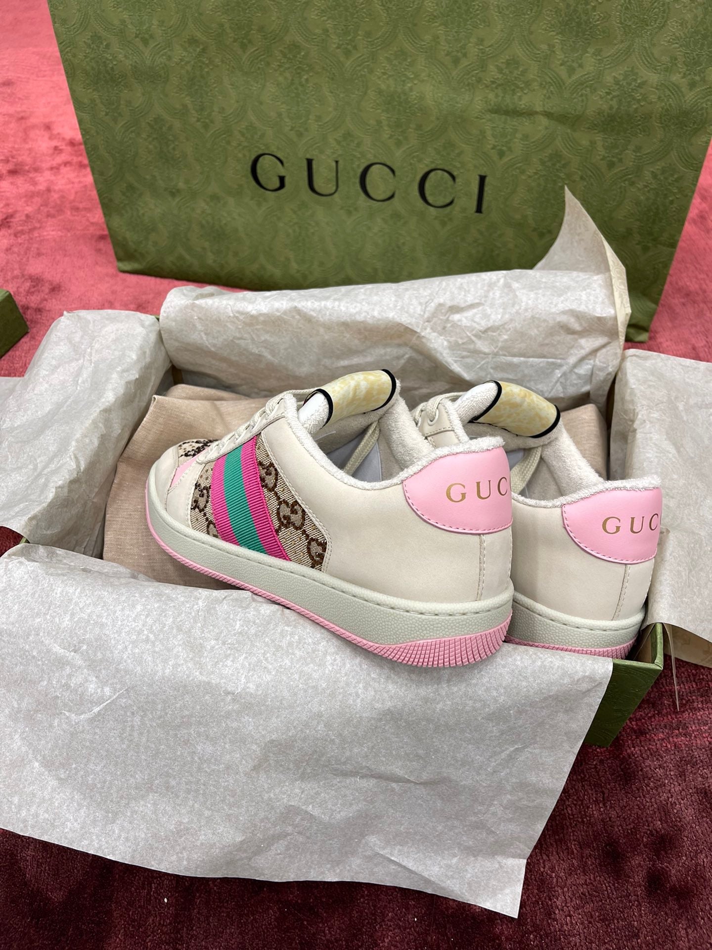 GG SCREENER LEATHER SNEAKERS