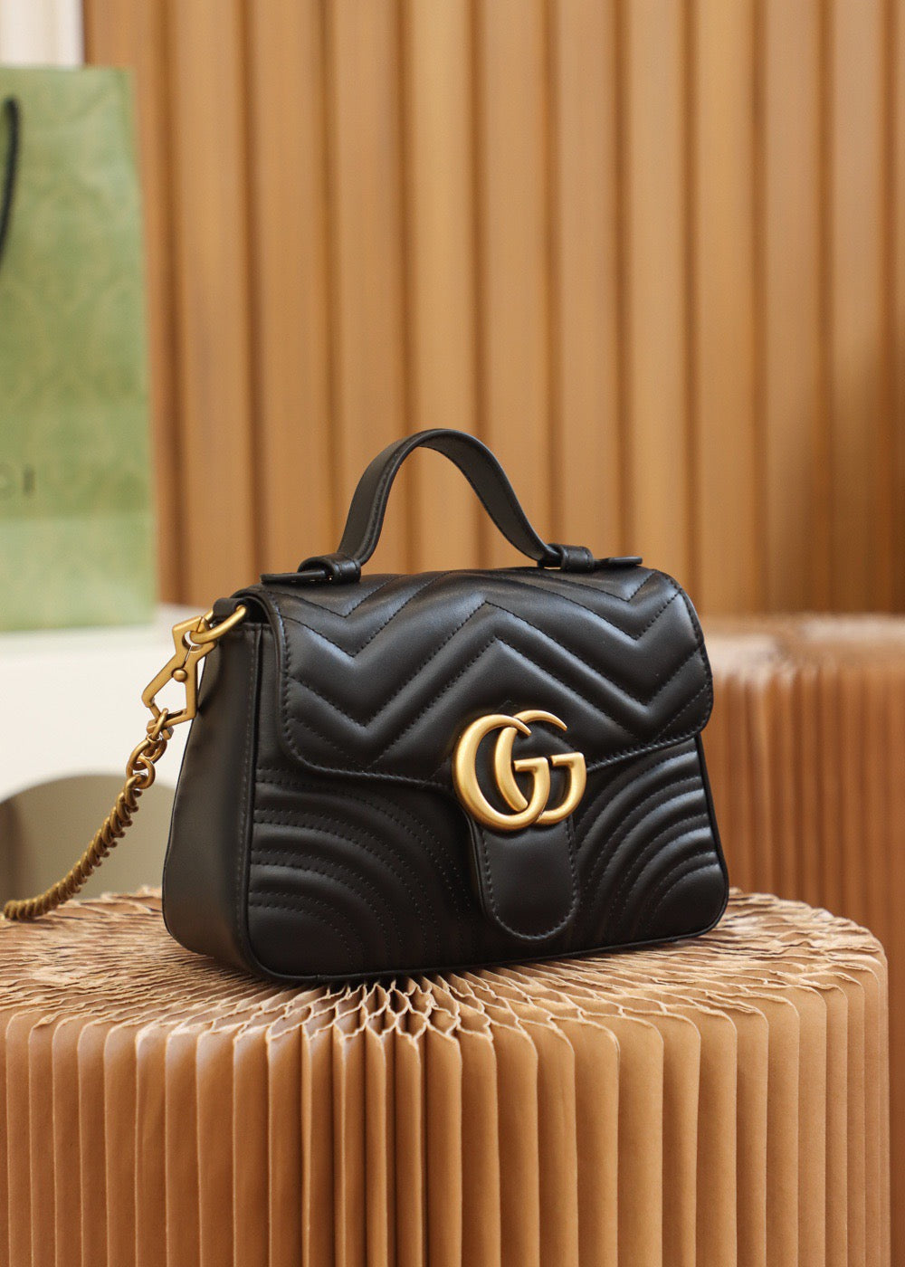 GG MARMONT MINI TOP HANDLE BAG