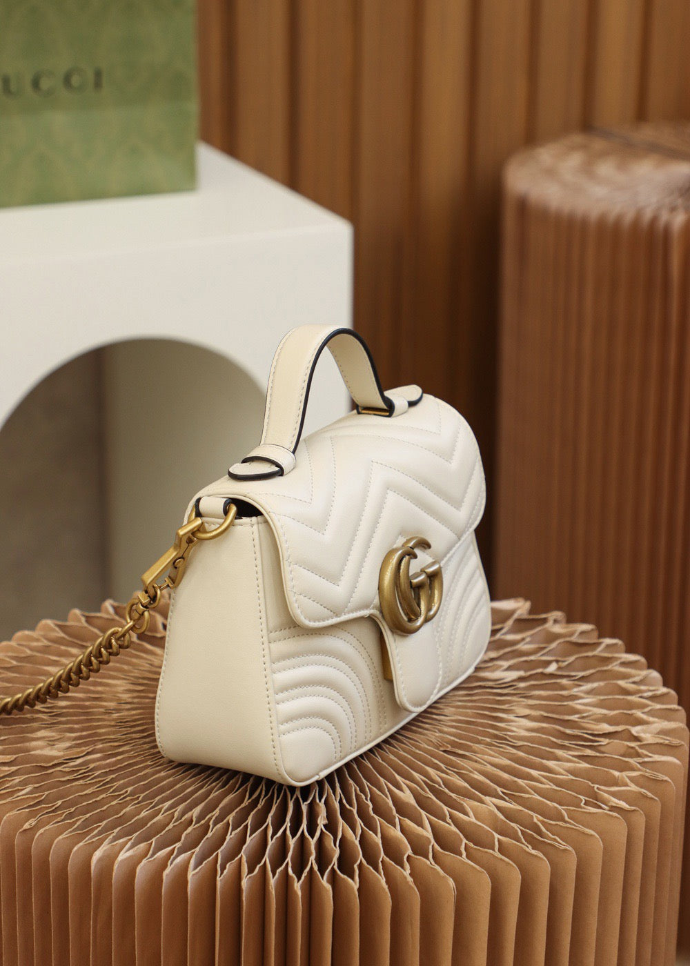 GG MARMONT MINI TOP HANDLE BAG
