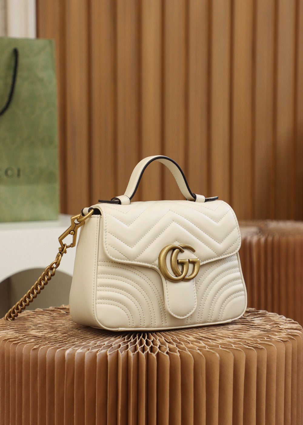 GG MARMONT MINI TOP HANDLE BAG