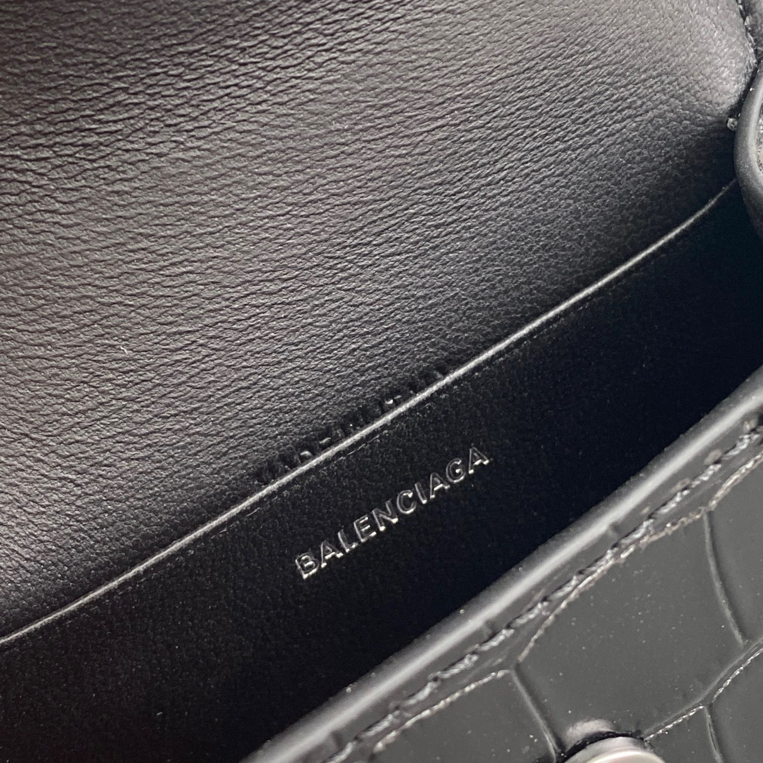 BAL HOURGLASS MINI TOTE BAG
