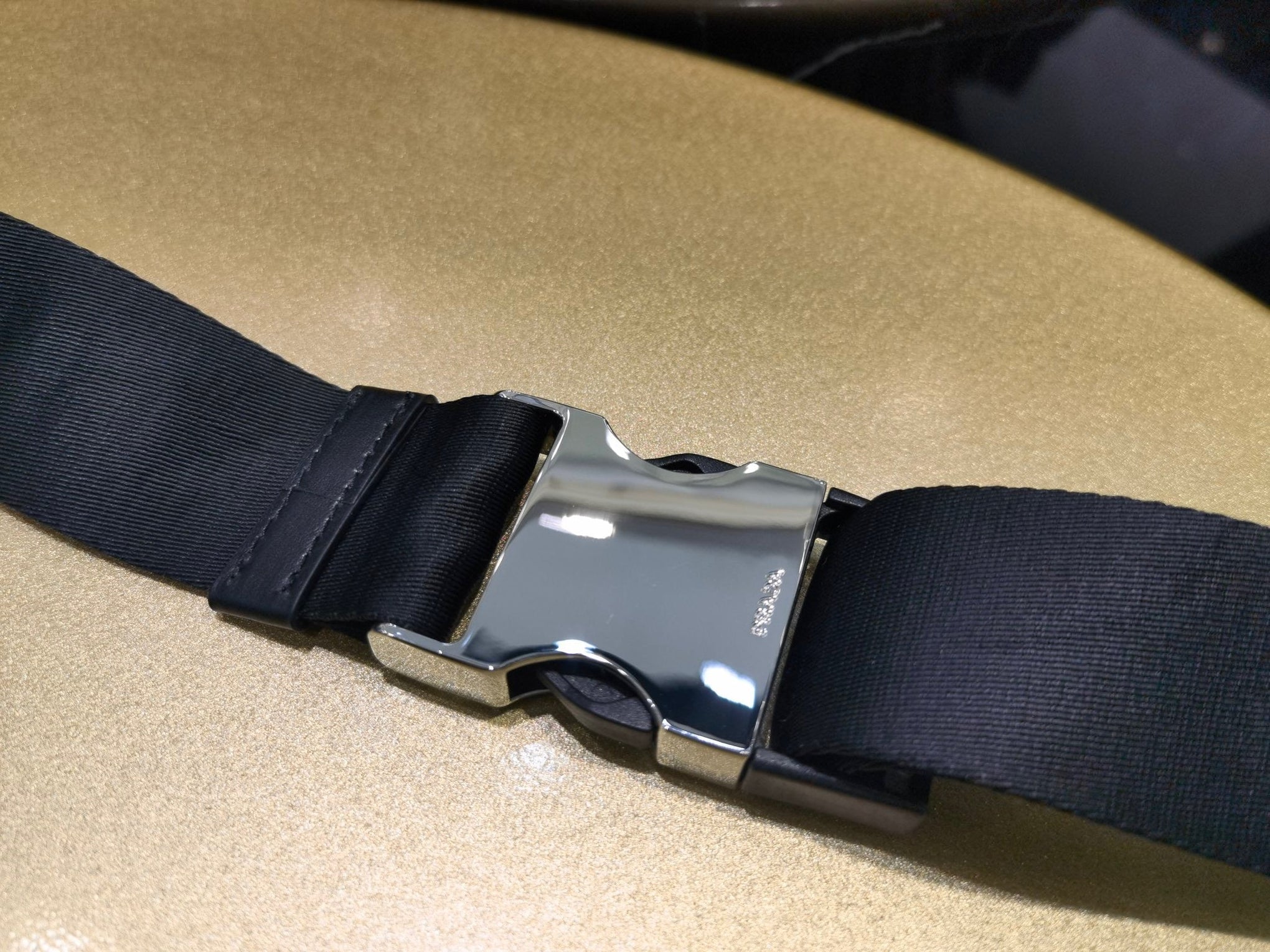 PD RE-NYLON AND LEATHER BACKPACK