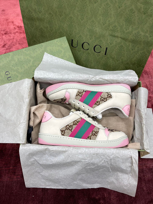 GG SCREENER LEATHER SNEAKERS